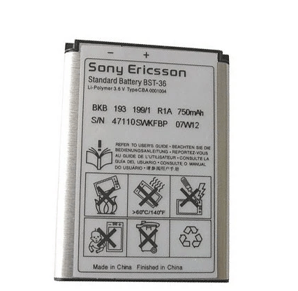 خرید باتری اصلی گوشی سونی مدل SONY BST36 - ان اس اچ کمپانی