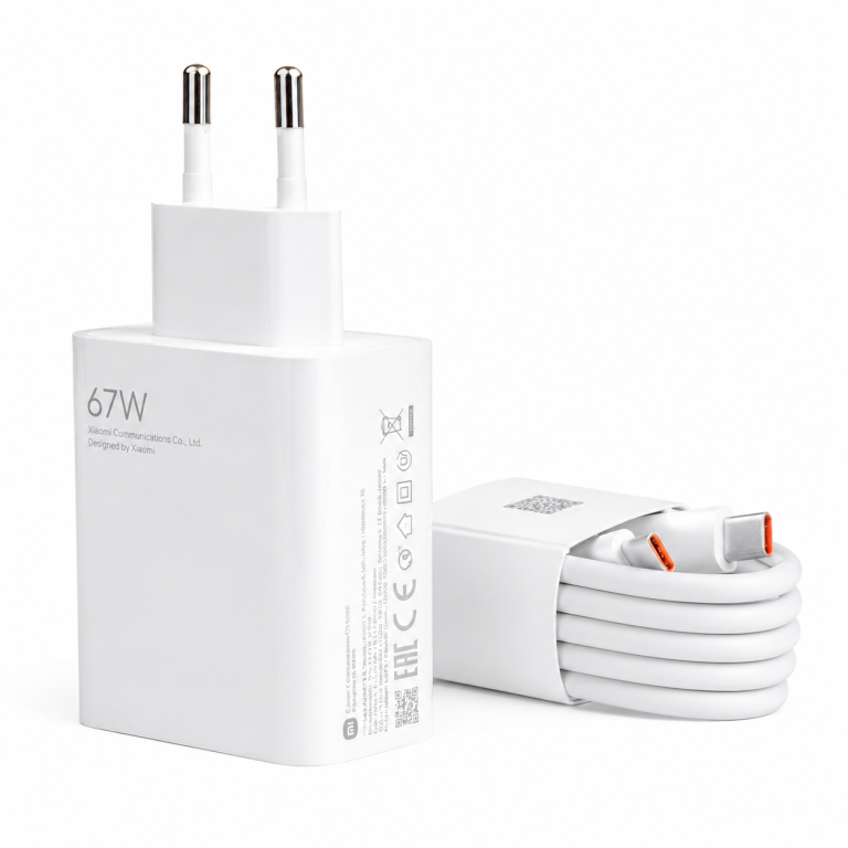 شارژر شیائومی مدل 67 وات به همراه کابل تبدیل USB-C